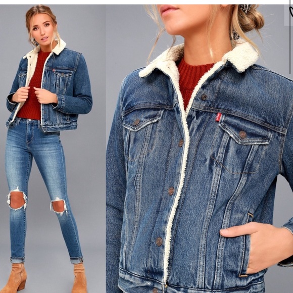 Levi’s Denim and Sherpa Jacket - Picture 5 of 9